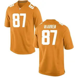 Jacob Warren Men's Nike White Tennessee Volunteers Pick-A-Player NIL Replica Football Jersey Size: Large